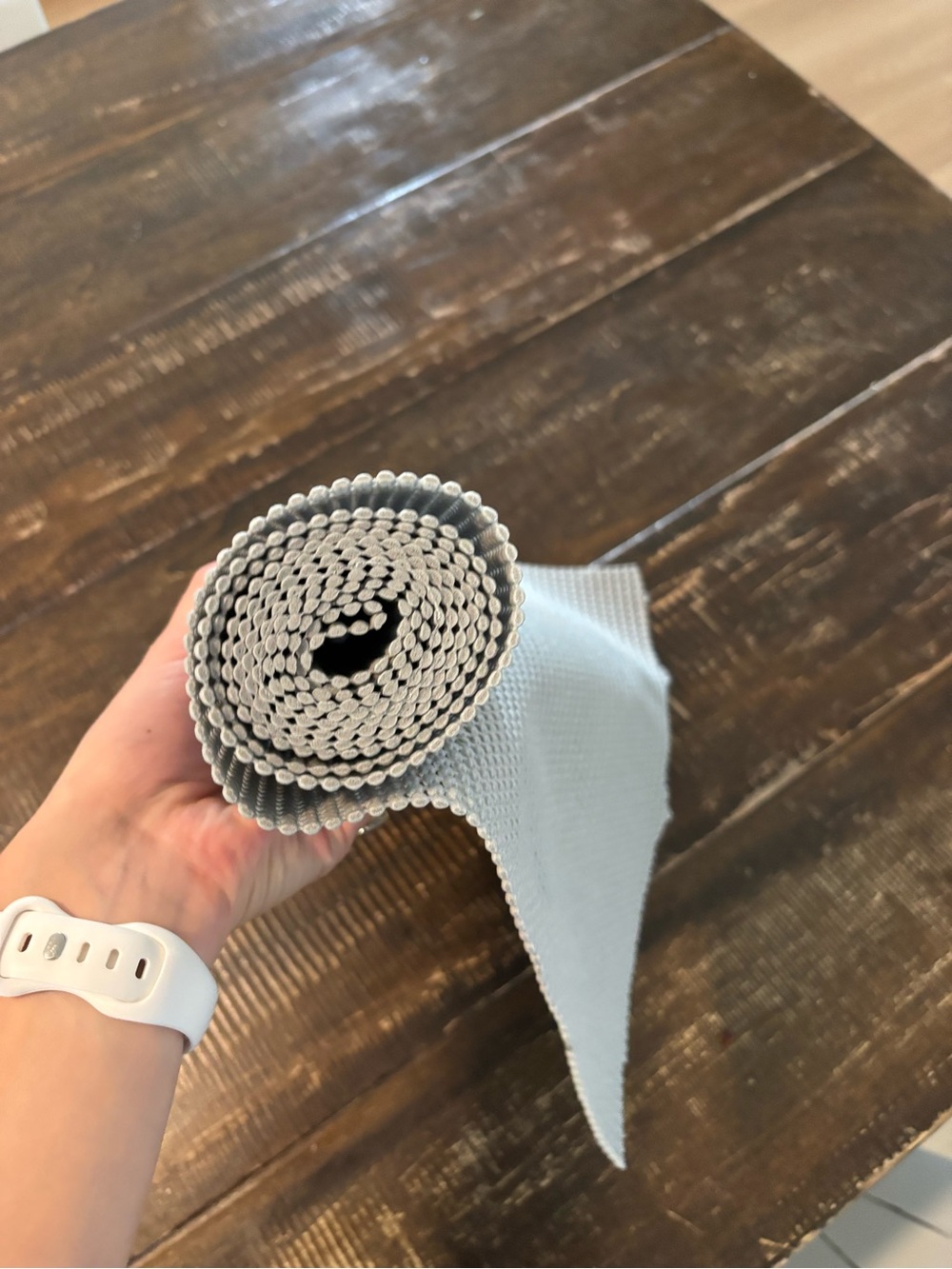 Non-Slip Drawer Liner Roll in Light Gray